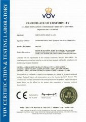 Heater - CE certificate of Yuzey Electric Group Company Limited – certificate photo, supplier certificates section