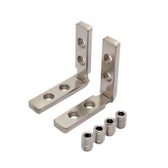 2040 Series GB Aluminum Profile Carbon Steel L-Angle Connector - Image 2