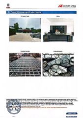 Audit report certificate from Anping County Nuoxi Wire Mesh Products Co., Ltd.