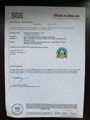 SGS certificate of Shanghai Motech M&E Co., Ltd. – certificate photo, supplier certificates section