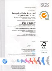 FSC Certificate-page1 certificate from GUANGZHOU RICHER IMPORT AND EXPORT TRADE CO.,LTD.