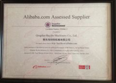 Supplier Assessment certificate from Qingdao Haylite Machinery Co., Ltd.