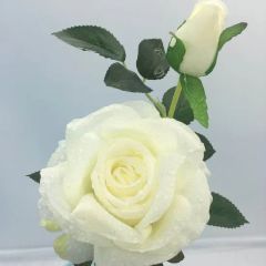 Waterproof Sun Resistant Artificial Flower Rose Orange Color - Image 5