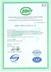 ISO4001 certificate from Yongle Seating (Taicang) Co., Ltd.