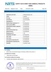 SDS certificate from Suzhou Health Run New Material Technology Co., Ltd.