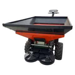 CE Certified Self-Propelled Dual-Purpose Spreader Wide-Area Rotary Lawn Feed Spreader Agricultural Gasoline Fertilizer Spreader - Image 5