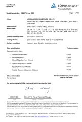 LFGB certificate of JinHua JinXiu Houseware Co.,Ltd – certificate photo, supplier certificates section