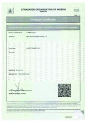 Soncap Certificate for Fan certificate from ZHONGSHAN DOUBLE CROWN ELECTRICAL APPLIANCE CO., LIMITED