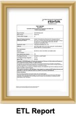 ETL Test Report certificate from Guangzhou Asl Electronic Technology Co., Ltd.