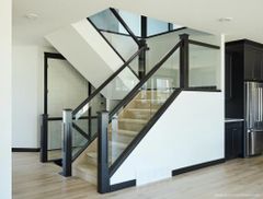 Balcony Staircase Glass Railing, For Home Design Panel Thickness 6 mm Position Balcony Glass Type Flat glass Usage/Application - Image 2