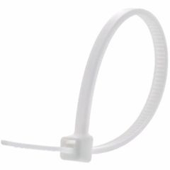 White Cable Tie, 100 mm Width ALL Color White Length 100 mm Material Nylon Tensile Strength ALL Package Quantity 100 - Image 4