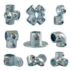 Pipe Connector Malleable Iron Railing Structural Short Tee Pipe Clamps - Image 3