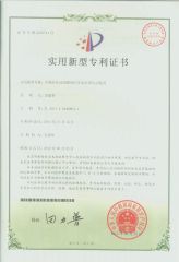 Patent certificate certificate from BEIJING DAFEI WEIYE INDUSTRIAL & TRADING CO., LTD.