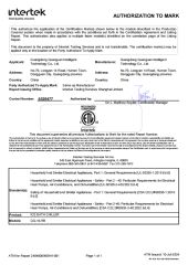 ETL certificate from Guangdong Quanguan Health Technology Co., Ltd.