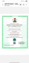 Zenith farm produce limited certificate from Zenith Homes and properties limited