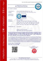 Prefilled glass syringe certificate from JINAN SNAIL INTERNATIONAL CO., LTD.