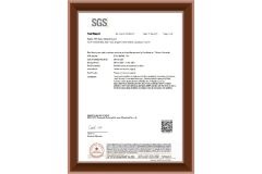SGS certificate from Taizhou ATS Optical Material Co., Ltd.