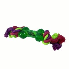 Reinforced Bone Shape Pet Dog Toys with Colorful Rope for Tug Training - Image 6