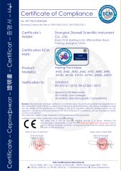 CERTIFICATE of COMPLIANCE certificate from Chongqing Drawell Instrument Co., Ltd.