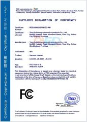 SUPPLIER'S DECLARATIONCONFORMITY certificate of Chongqing Tianlang Automobile Sales and Service Co., Ltd – certificate photo, supplier certificates section