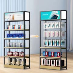 Single Side Shop Retail Display Stand Racks Supermarket Wooden Shelving - Image 6