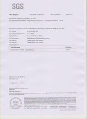 SGS FDA for milk liner certificate of Chuangpu Animal Husbandry Technology (Suzhou) Co., Ltd. – certificate photo, supplier certificates section