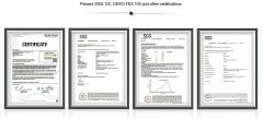 Certificates certificate from Zibo Sunny Trading Co. Ltd.