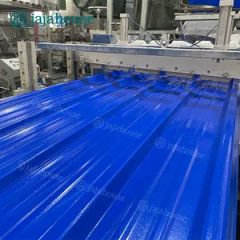 Blue Color UPVC Roofing Sheets Trapezoidal 3 Layers Teja PVC Roofing Panels Tejas PARA Techo - Guangdong Jajahouse New Materials Technology Co., Ltd.