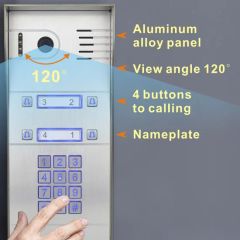 Smart Metal Wireless IP Intercom Anti-Vandal Video Door Phone Code Keypad - Image 4