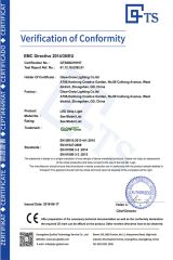 Low voltage strip light EMC certificate certificate of Glow-Grow Lighting Co., Ltd. – certificate photo, supplier certificates section