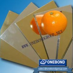 Mirror Aluminum Composite Panel Model NO. OBP030 Trademark ONEBOND HS Code 7606125100 Origin Foshan, China Specification CE, - Image 1