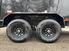 2024 RawMaxx Trailers 7X16 14K Powder Coated Dump w/ Tarp Kit - Image 4