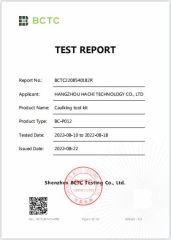 Caulking tool kit certificate from Hangzhou Hachi Technology Co., Ltd.