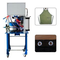 Automatic Eyelet Punching Machine for Tennis Net Origin China Condition New Net Weight 190kg Model NO. QC16002 HS Code 8479819000 - Image 5