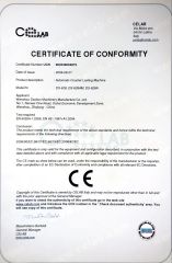 Automatic Counter Lasting Machine certificate from Wenzhou Dashun Machinery Manufacture Co., Ltd.