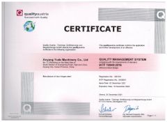IATF 16949:2016 certificate from Henan Rarlong Steel Co., Ltd.