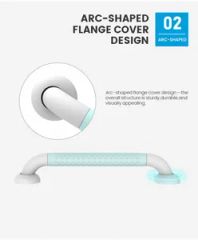 Antibacterial ABS Grab Bar Toilet Handrail Wall Fixing Toilet Accessories - Shandong Guard Zenith International Trade Co., Ltd.