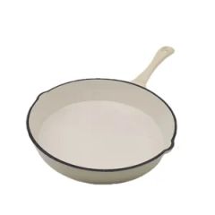 Factory Wholesale 25cm Non Stick Enamel Frying Pan Cast Iron Cookware - Image 3