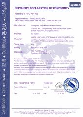 FCC certificate from Guangzhou Benner Electronic Technology Co., Ltd