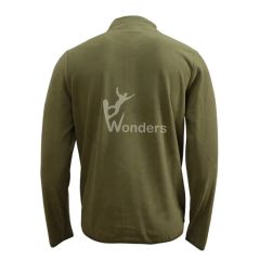 Customized Mens 100% Recycled Zip Fleece Jacket with Chest Pocket - Image 2
