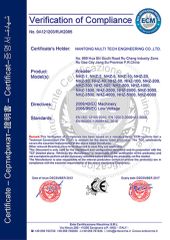 CE certificate from NANTONG MULTI TECH ENGINEERING CO., LTD.