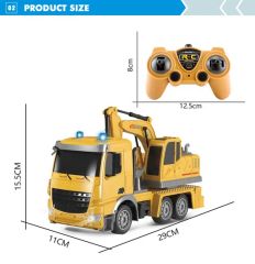 Remote Control Toy Cars and Excavators for Children - Image 2