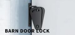 Wholesale Fashionable Big Size Barn Door Lock Hardware Black Carbon Steel Sliding Privacy Latch for Closet Shed Pocket Doors Wood Gates - Hangzhou Jiansen Hardware Co., Ltd.