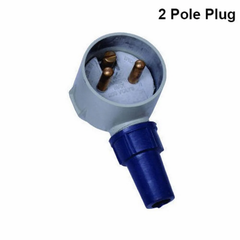10A 2P Indoasian Metal Clad Plug  Socket Ac Plug Material Aluminium, Tin Plated Copper Current Rate 10A Current Rating 32 A - Image 1