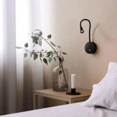 Modern LED Wall Light for Inviting Reading Nooks Shape Round Color Black Lumen 120lm Voltage 220V Origin China Current - Zhejiang Efon Lighting Co., Ltd.