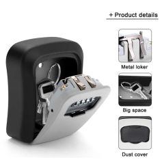 Wall Mounted Car Key Safe Security Key Lock Box Home Storage Key Lock Box for Outdoor Key Box Safes - Image 4