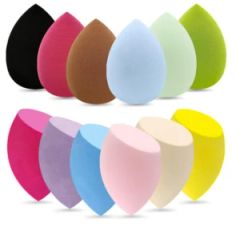 Blender Sponges Makeup Sponge Set Multi-Colored with 1 Mini Makeup Sponge - Image 1