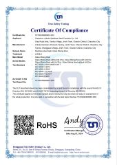 Certificates certificate from Chaozhou Jinbole Stainless Steel Products Co., Ltd.