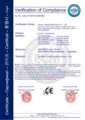 CE certificate from Henan Yulu Machinery Co., Ltd.