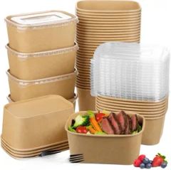 Eco-Friendly Disposable Food Bowls for Parties and Events Shape Square Origin Xingtai Model NO. XGK01-4 HS Code 4823699000 - Xinguokang Paper Co., Ltd